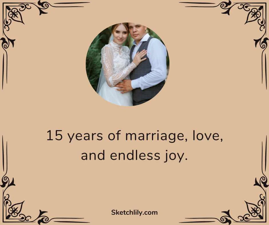 15th Wedding Anniversary Wishes