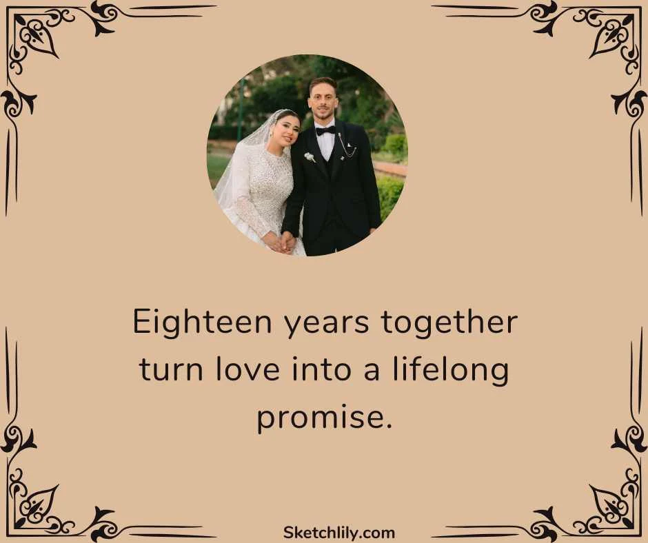 18 Years Anniversary Quotes