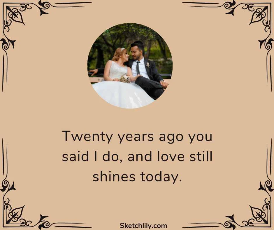 20th Marriage Anniversary