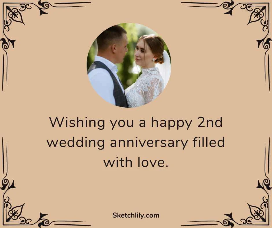 2nd Wedding Anniversary Wishes