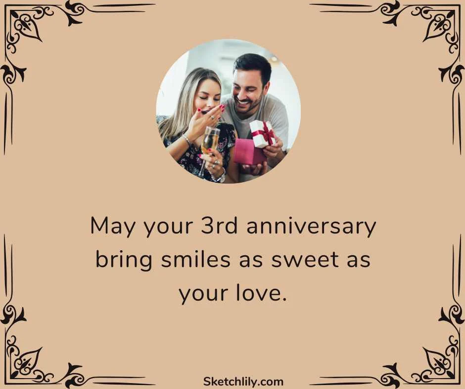 3rd Anniversary Wishes