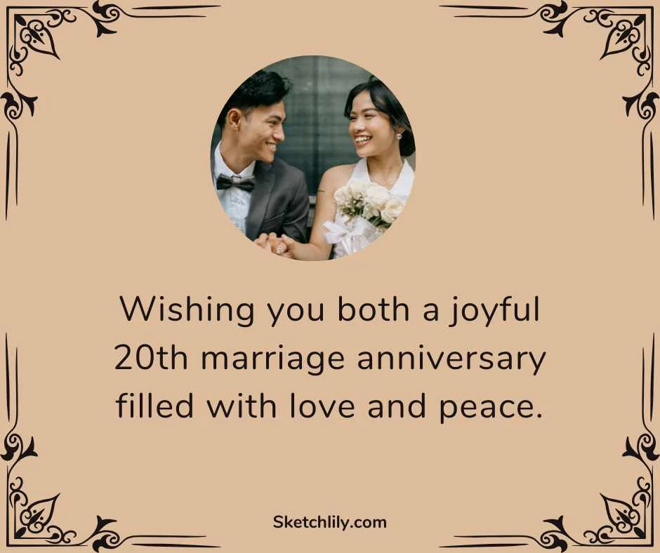 Happy 20th Marriage Anniversary Wishes