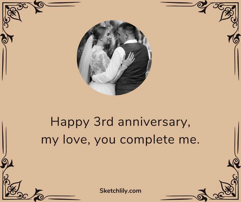 Happy 3rd Anniversary My Love