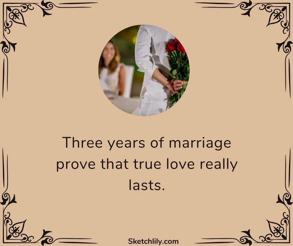 Third Wedding Anniversary Wishes