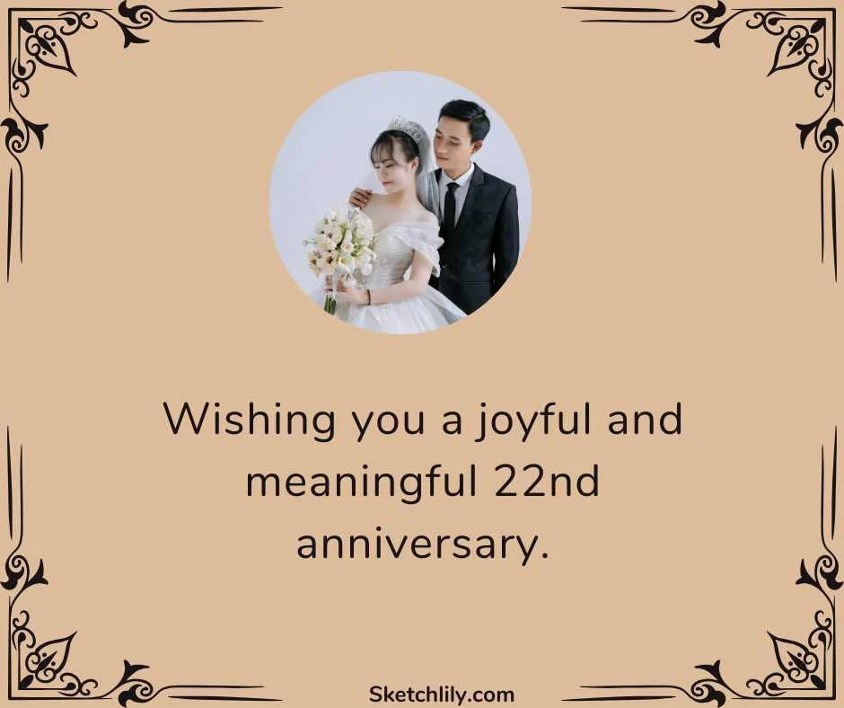 22nd Anniversary Wishes