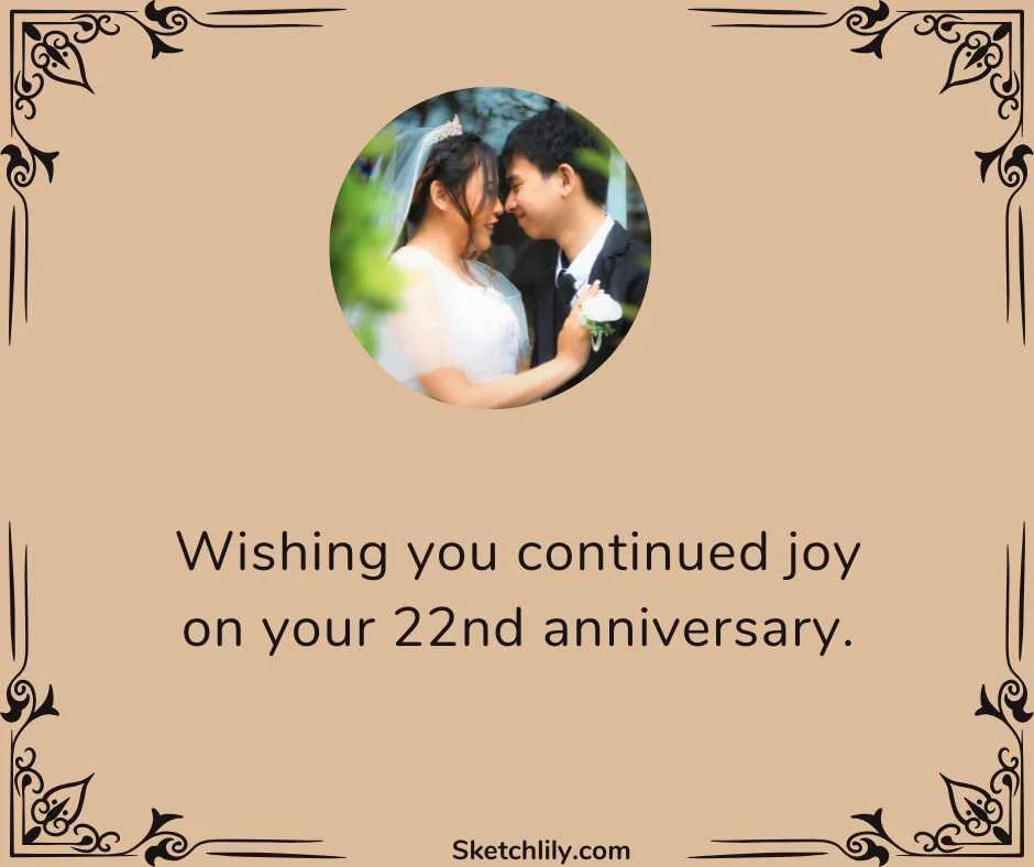 22nd Wedding Anniversary Wishes