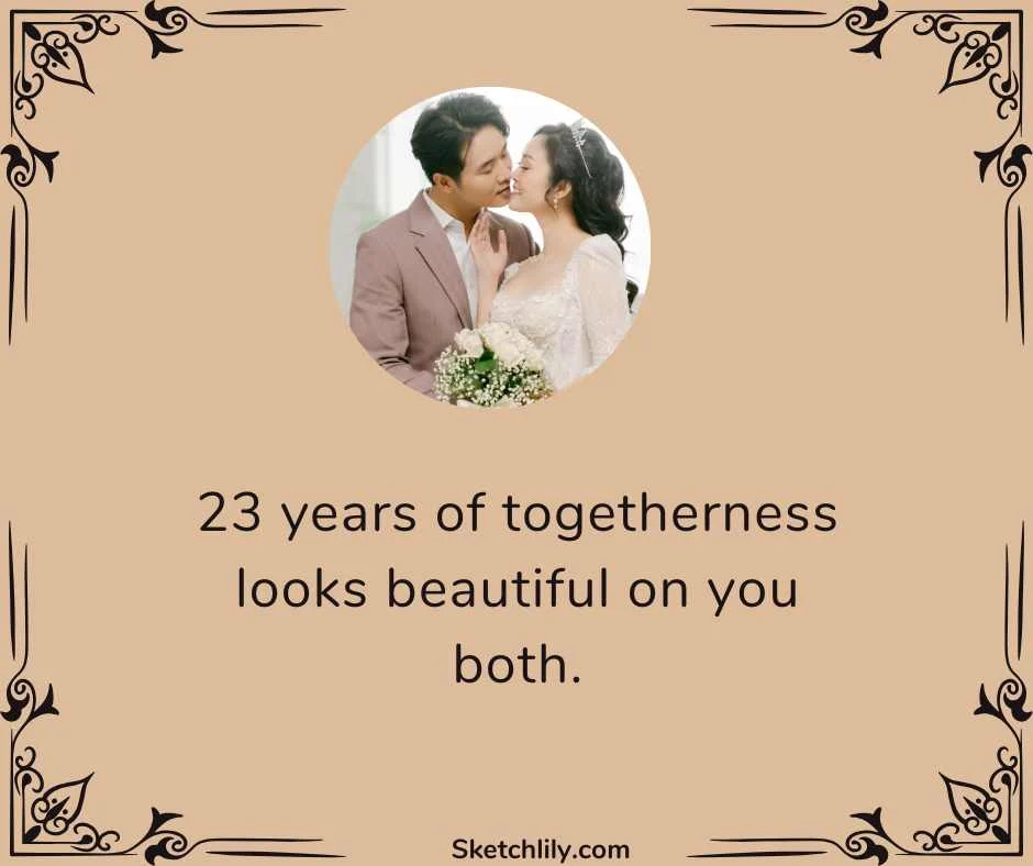 23 Years Together Quotes for Couple