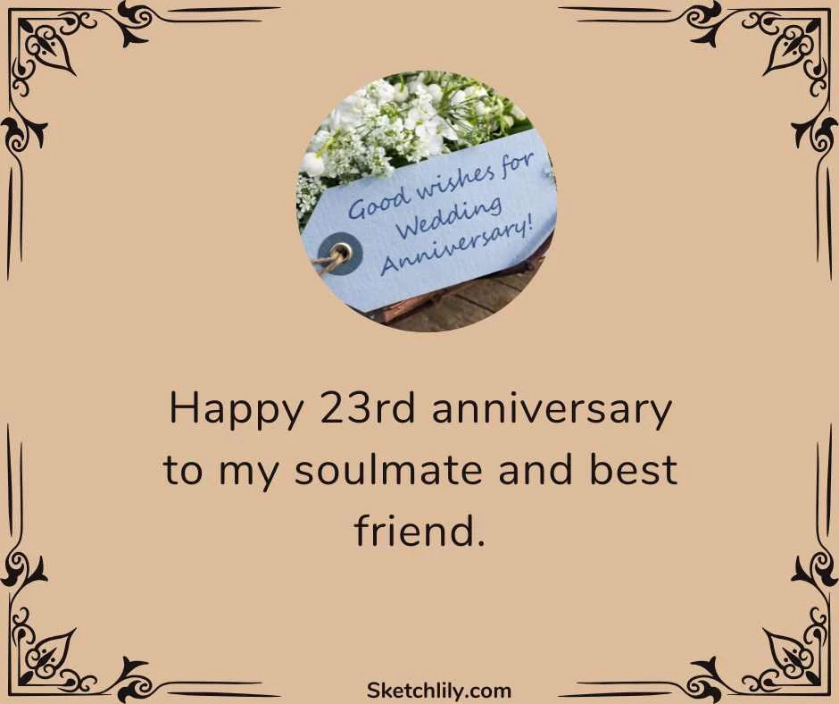 23rd Wedding Anniversary Wishes