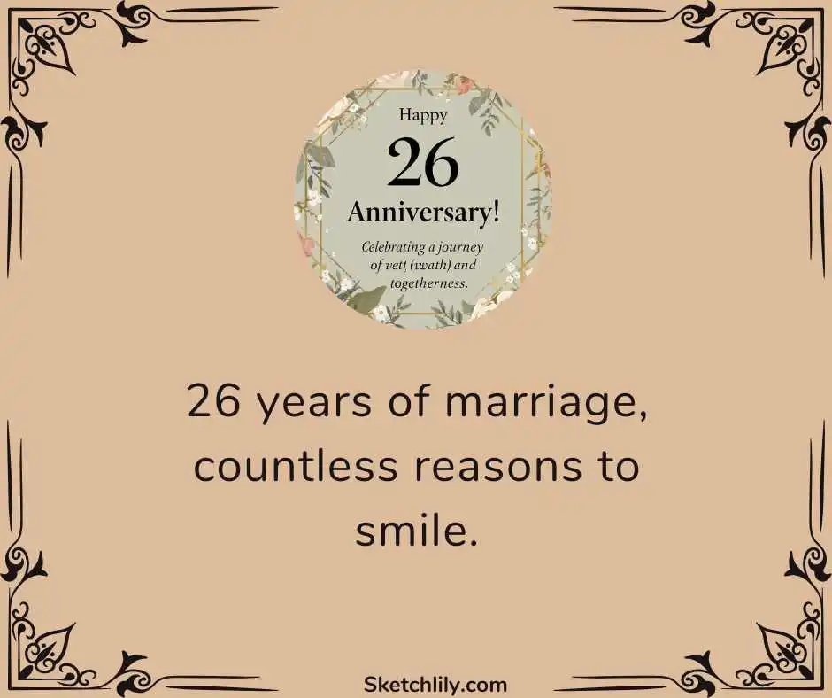 26 Wedding Anniversary Quotes