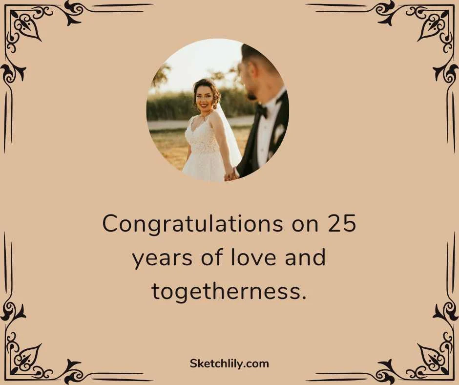 Wedding 25th Anniversary Wishes