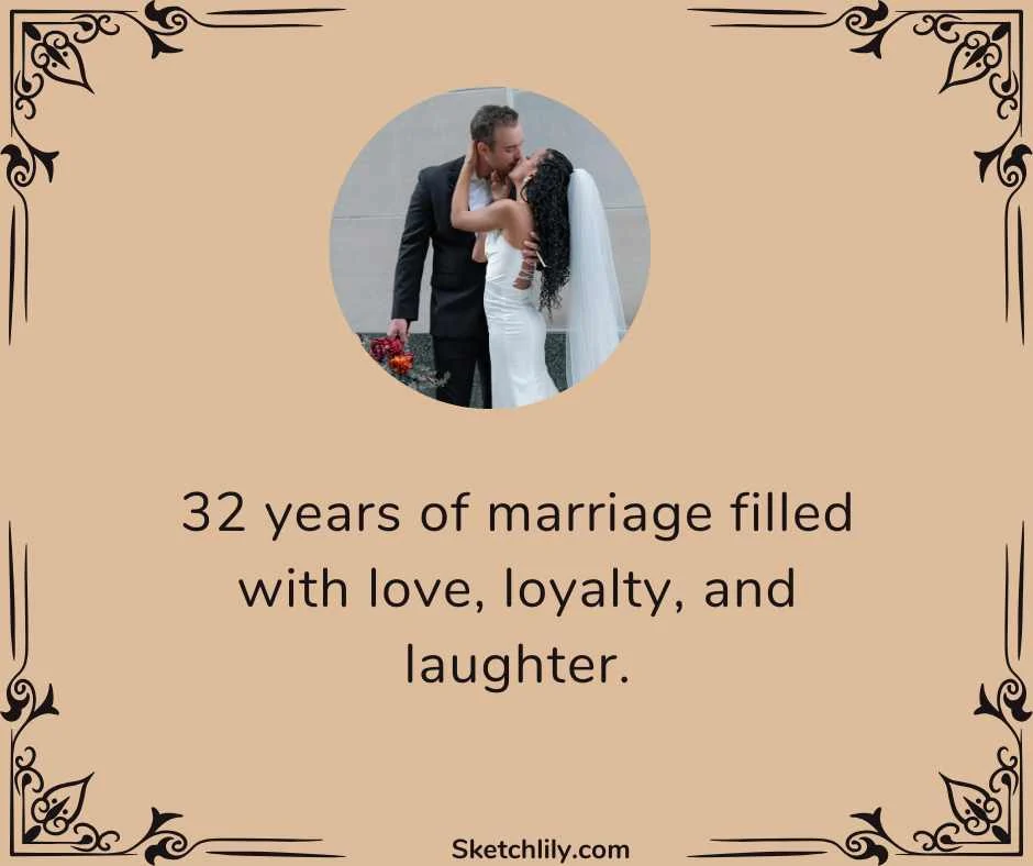 32 Years Marriage Anniversary Wishes
