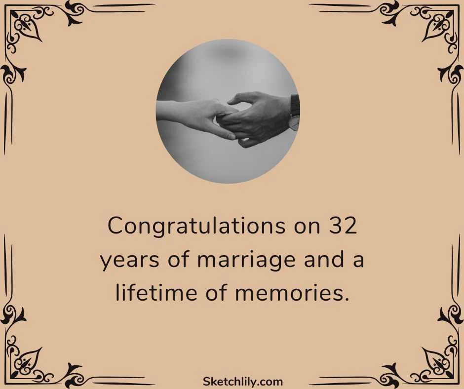 32 Years Marriage Anniversary Wishes