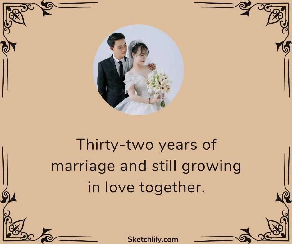 32nd Wedding Anniversary Wishes