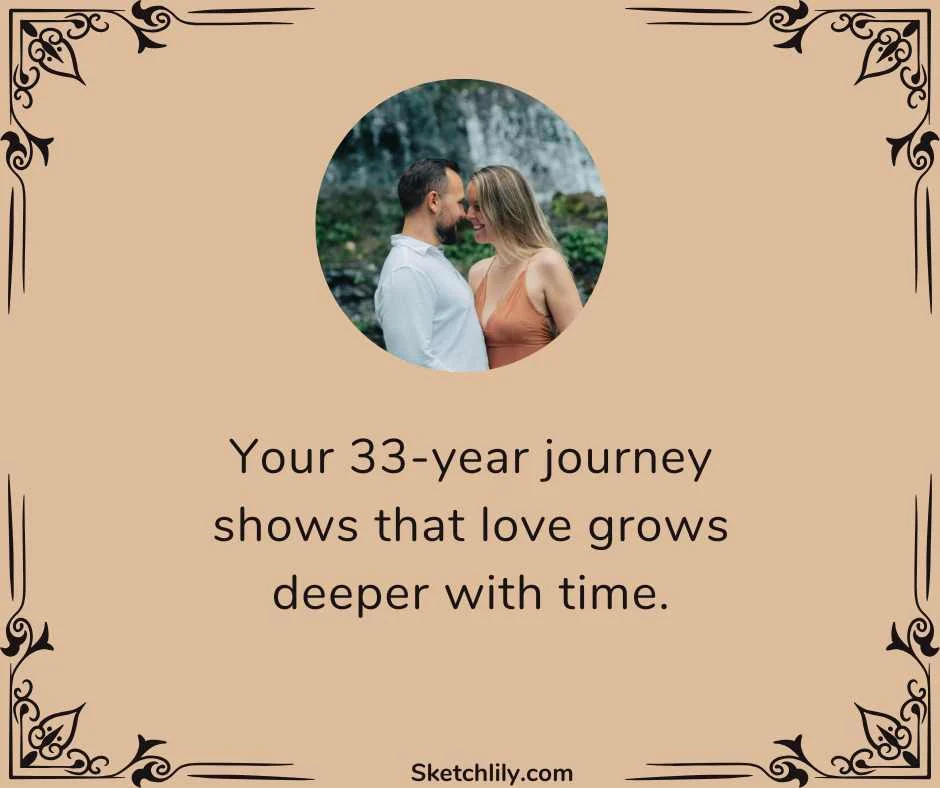 33 Years Wedding Anniversary Quotes