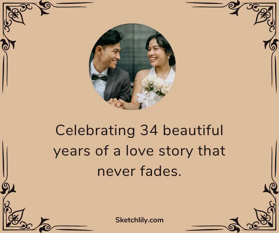 34 Anniversary Wishes