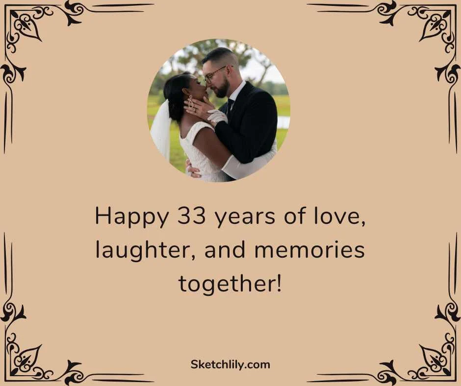 Happy 33rd Wedding Anniversary Wishes
