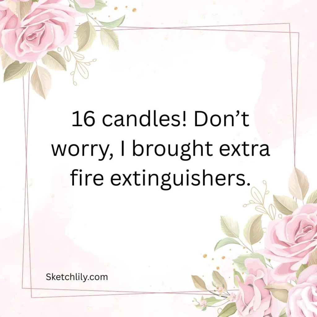 Funny Sweet 16 Birthday Wishes