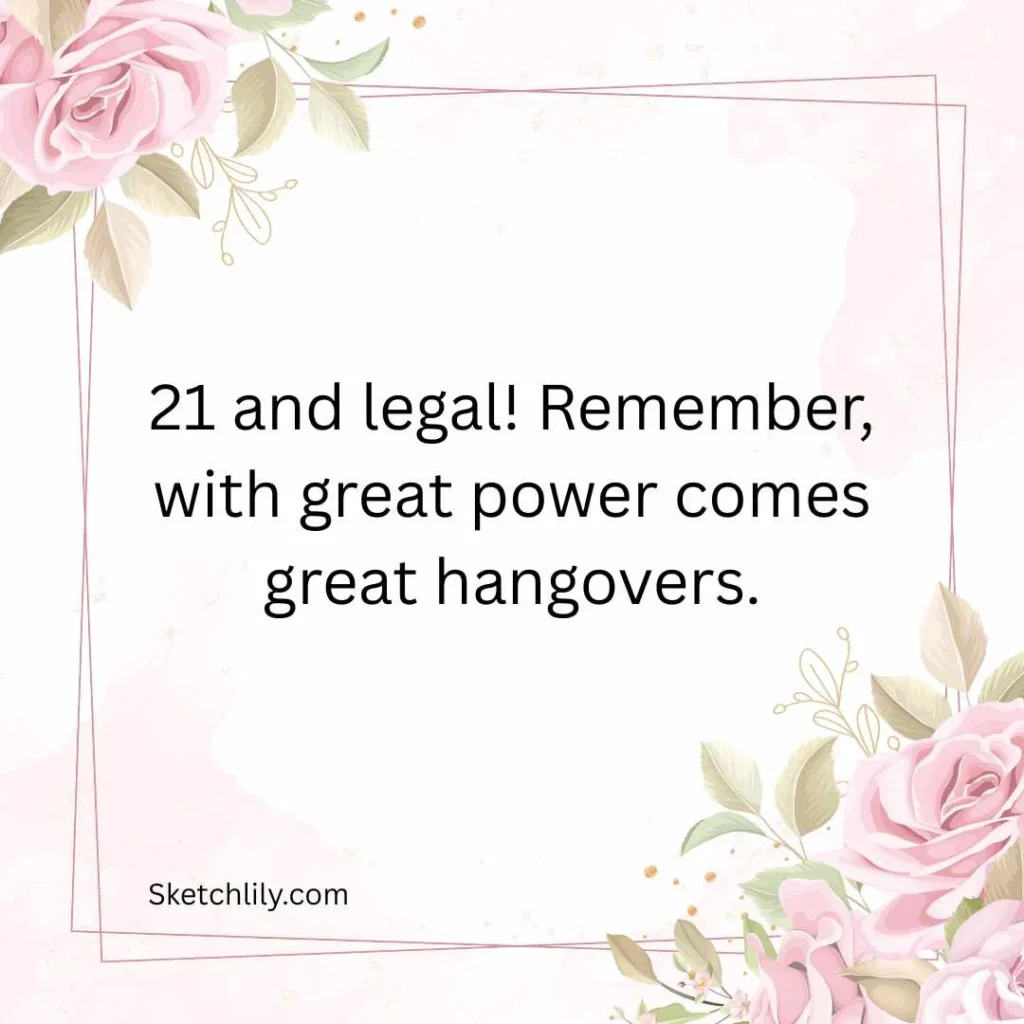 Funny 21st Birthday Wishes