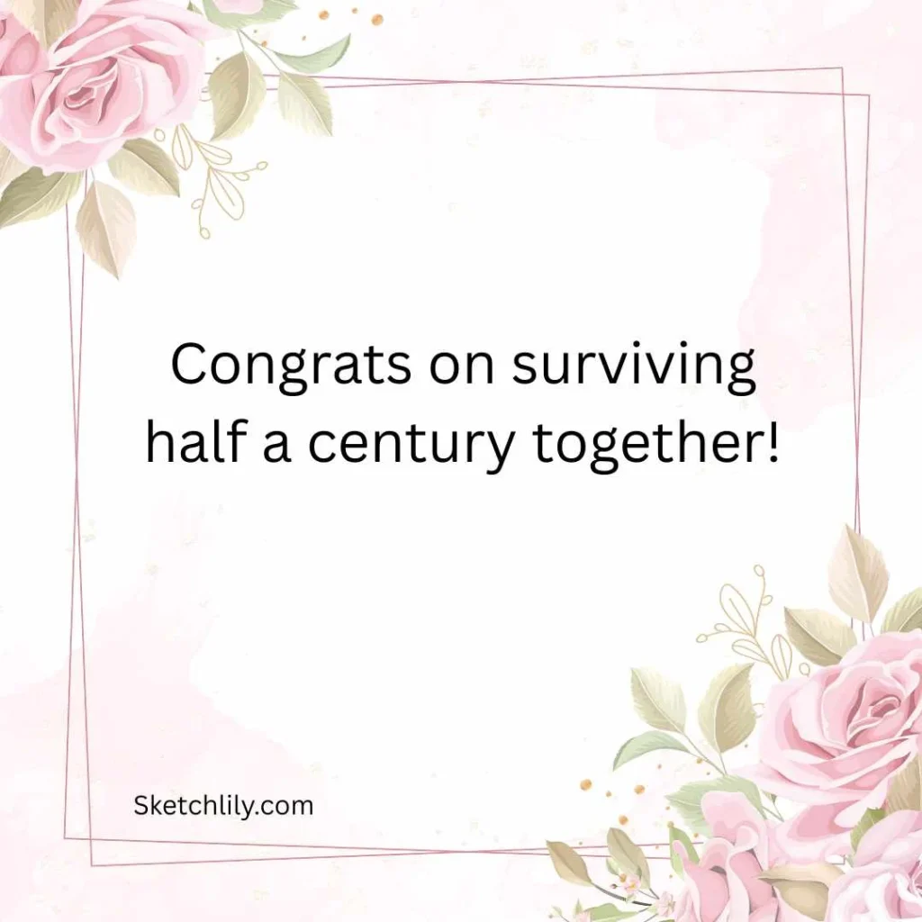 Funny 50th Wedding Anniversary Wishes