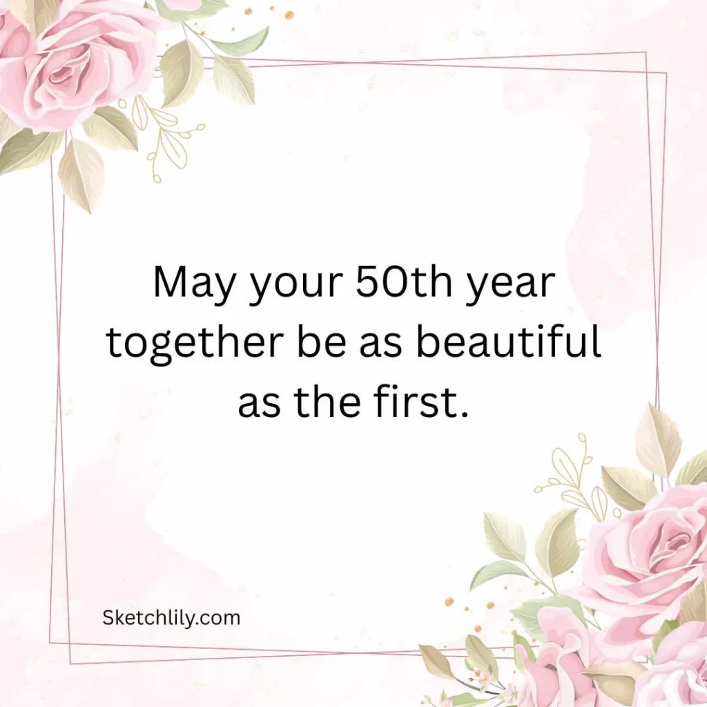 Heartfelt 50th Wedding Anniversary Wishes