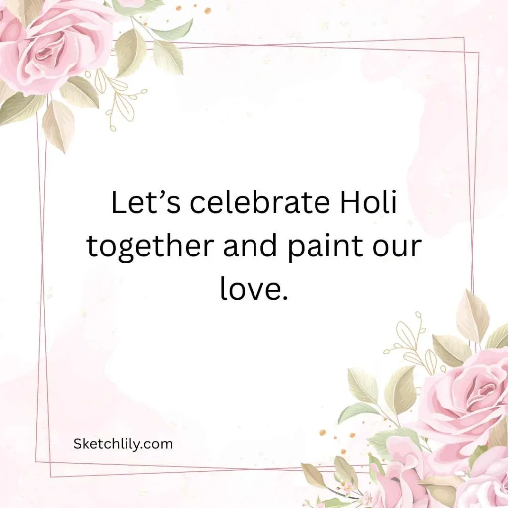Romantic Holi Wishes