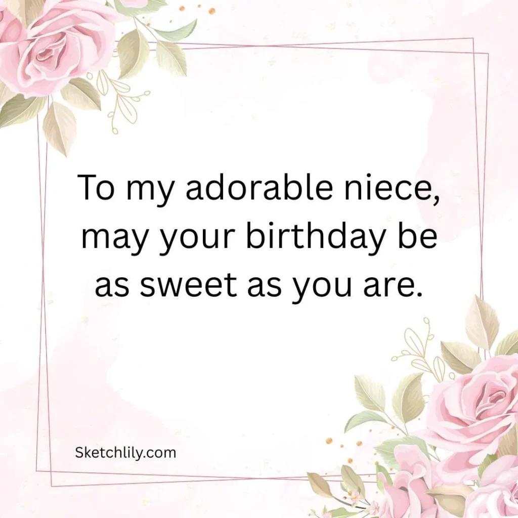 Sweet Birthday Wishes for Niece