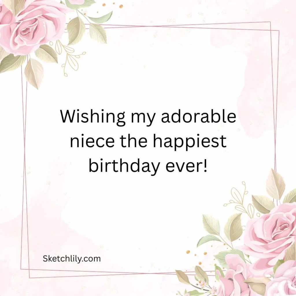 Cute and Sweet Birthday Wishes for Niece