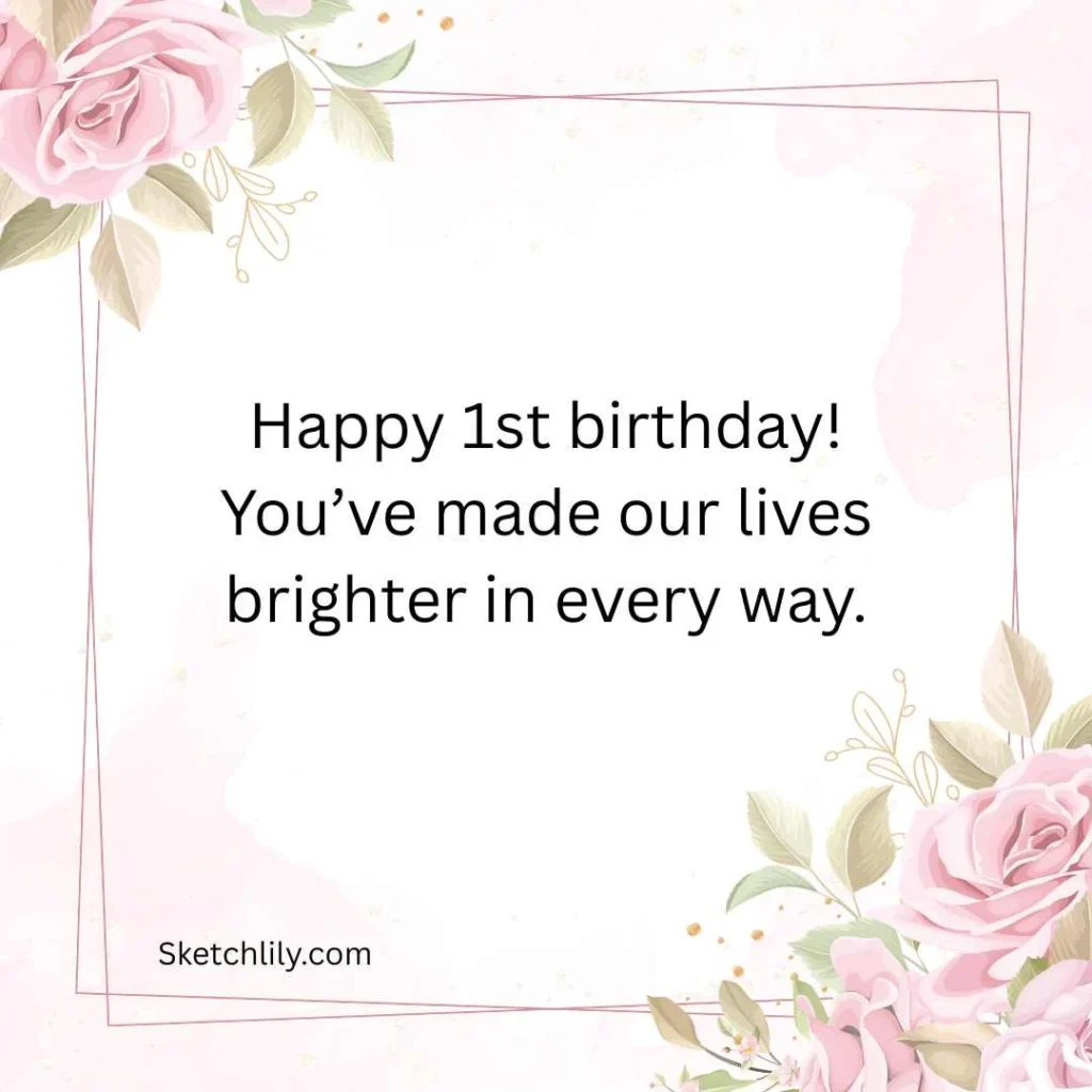 Cute First Birthday Wishes for Boy