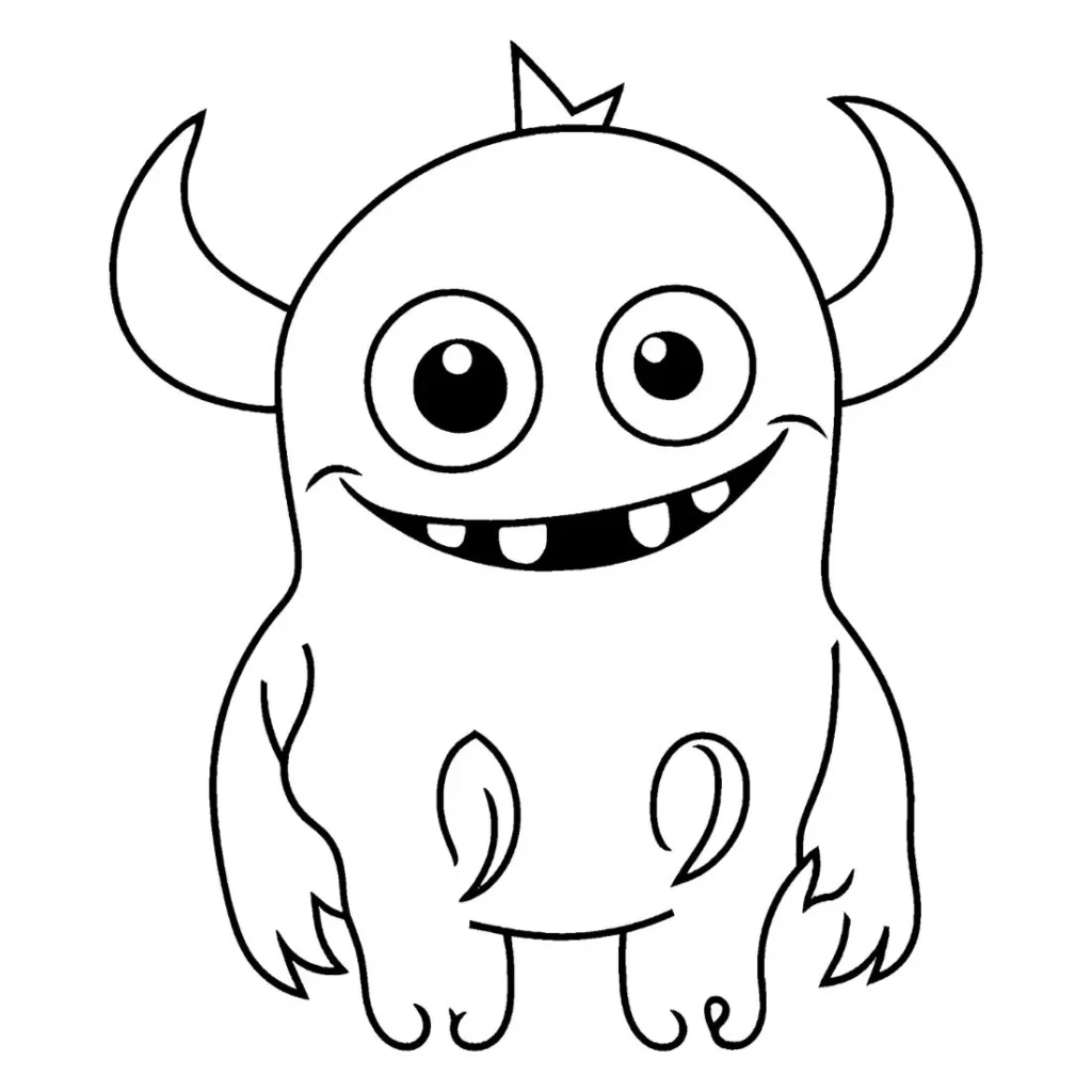 Cute Monsters Coloring Pages