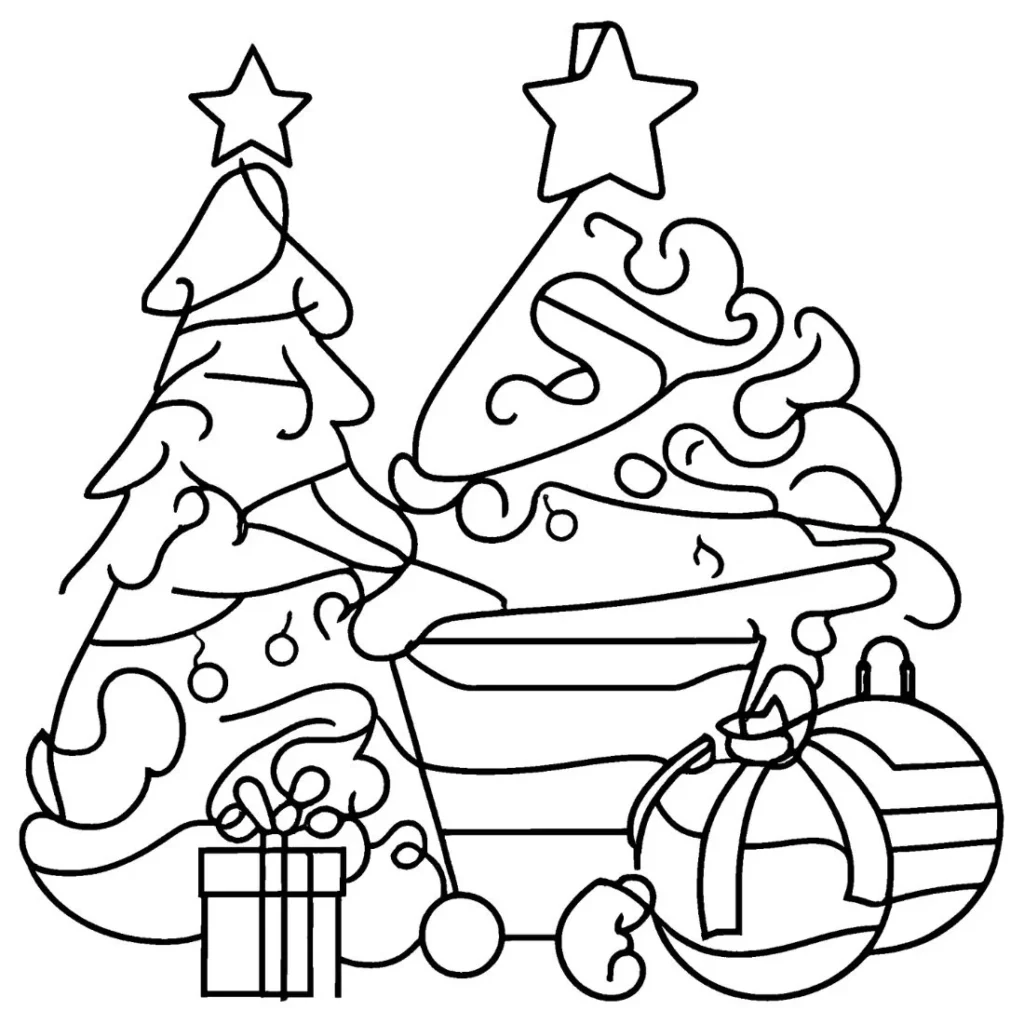 Holiday-Themed Coloring Pages