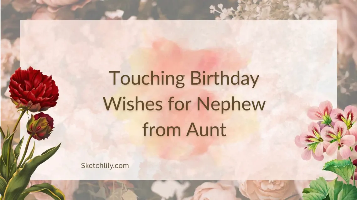 Touching Birthday Wishes for Nephew from Aunt