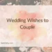 Wedding Wishes to Couple