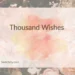 Thousand Wishes 